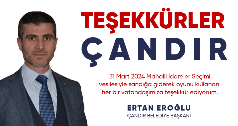 TEŞEKKÜRLER ÇANDIR